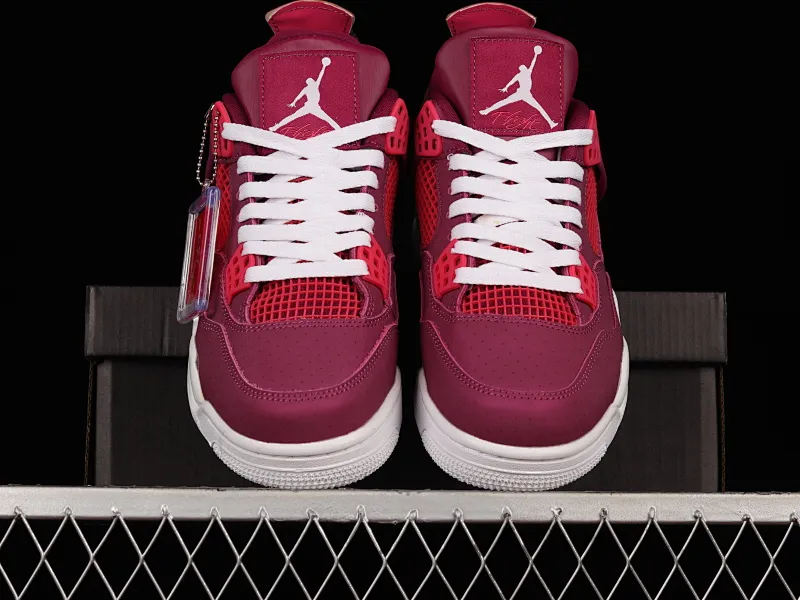 All categories Air Jordan Jordan series basketball shoes Air Jordan 4 Air Jordan 4 Retro AJ4 Joe 4 Purple Rose Sports basketball shoes 487724-561